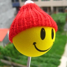Red Hat Девушка желтый улыбка Уход за кожей лица крошечные симпатичные очаровательны мультфильм куклы Телевизионные антенны шары воздушные ботворезы украшение автомобиля укладки крыши орнамент