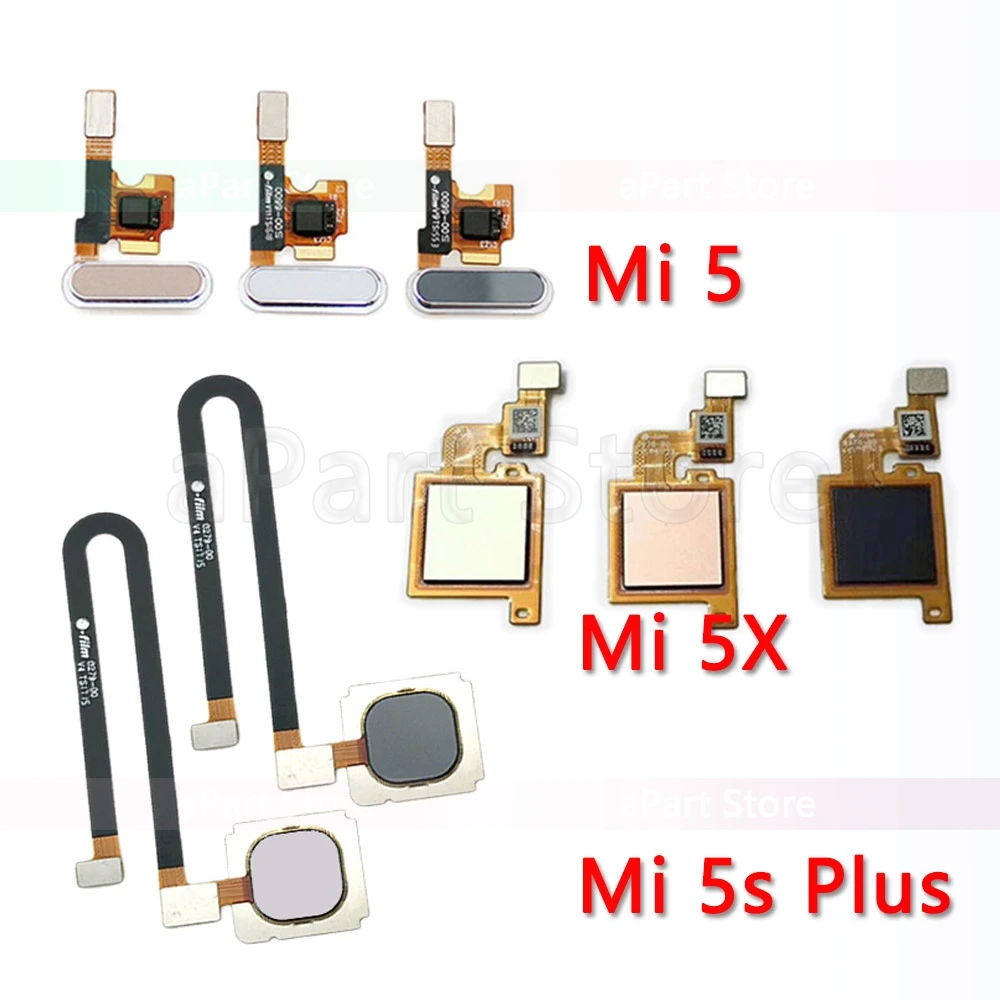 Для Xiaomi Mi 5 5X 5c 5S Plus Оригинальная Кнопка возврата домой датчик отпечатков пальцев