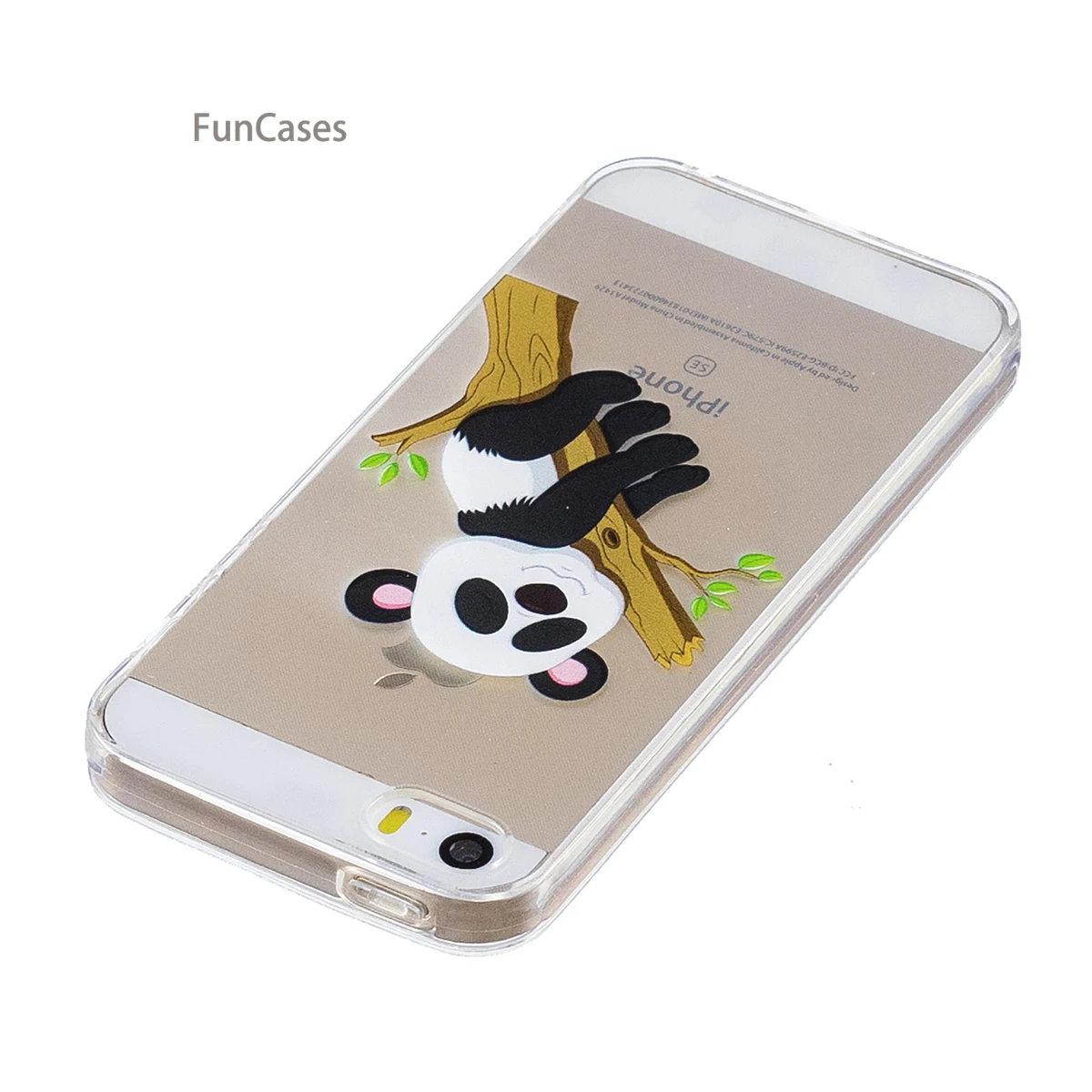 Lovely Panda Phone Case sFor Capinha iPhone 5 Soft Silicone Back Cover Movil Abstract Cellphone Case For iPhone 5S SE 5C Phomes