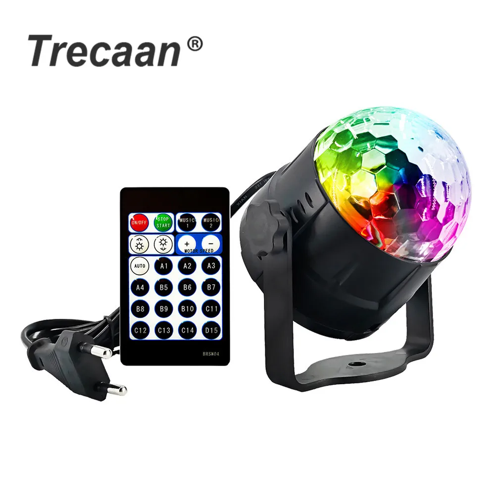 

Sound Activated Party Lights LED Disco Ball Projector 15 Color LED Stage Lights For Christmas Home KTV Xmas Wedding Show
