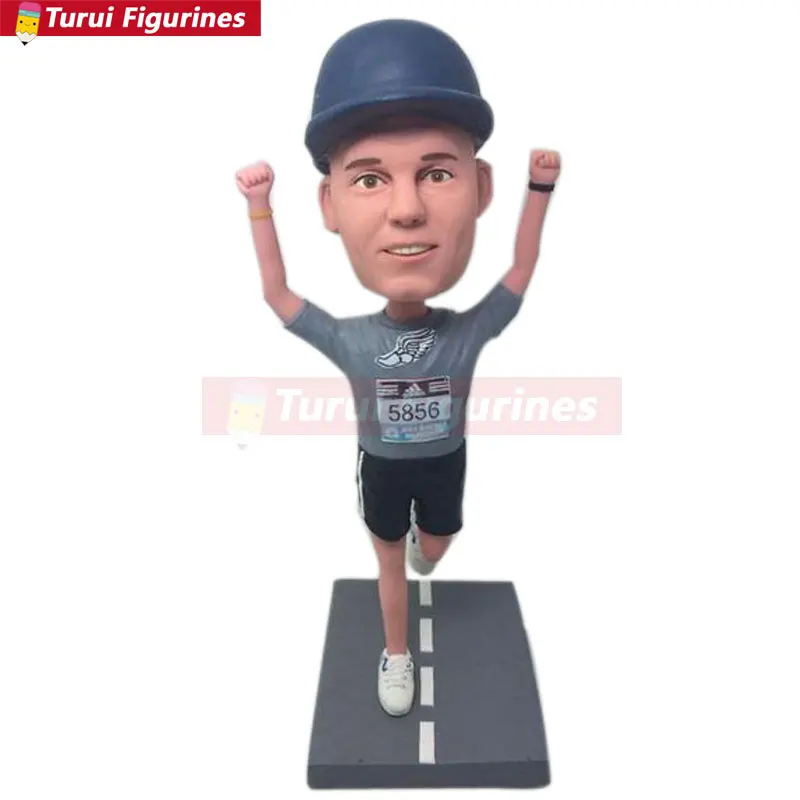 Powerful Boss Custom Bobble Head Personalized Gift Clay Figurines Based on Customers Photos Birthday Cake Topper Husband Boyfriend Bday Gift