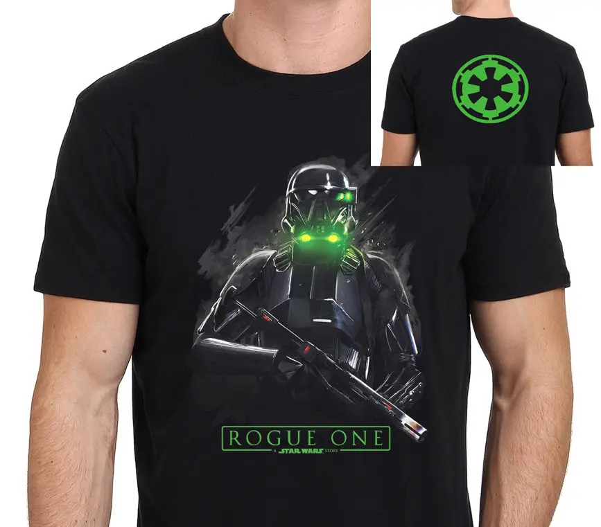 2017 New T Shirt O Neck Men Star Wars Rogue One Death Trooper Men's
