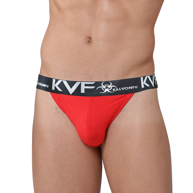 

KVF New Design Mens Thongs Hot Sale G-Strings Men's Underwear Sexy Briefs Quick Dry Low Rise T-back Free Shipping