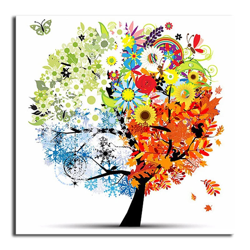 Full Square Diamond 5D DIY Diamond Painting 3d Embroidery Cross Stitch Rhinestone Mosaic Painting Home Decor tree