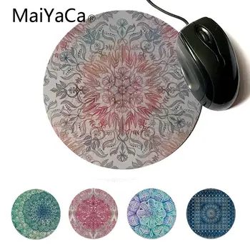 

MaiYaCa Autumn Spice Mandala in Coral Cream and Rose Gamer Speed Mice Retail Rubber Mousepad Computer Game Rubber Mouse Pad