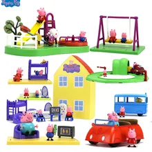 Подлинный игровой набор Peppa Pig Peppa's Deluxe House, фигурка, игровой набор, детская игрушка, подарок, Официальный- оригинальная коробка
