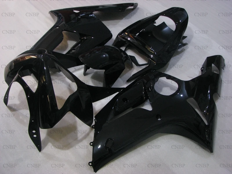 Обтекатели для Kawasaki Zx6r 2003 2004 04 Пластиковые обтекатели 03 черные комплекты на весь