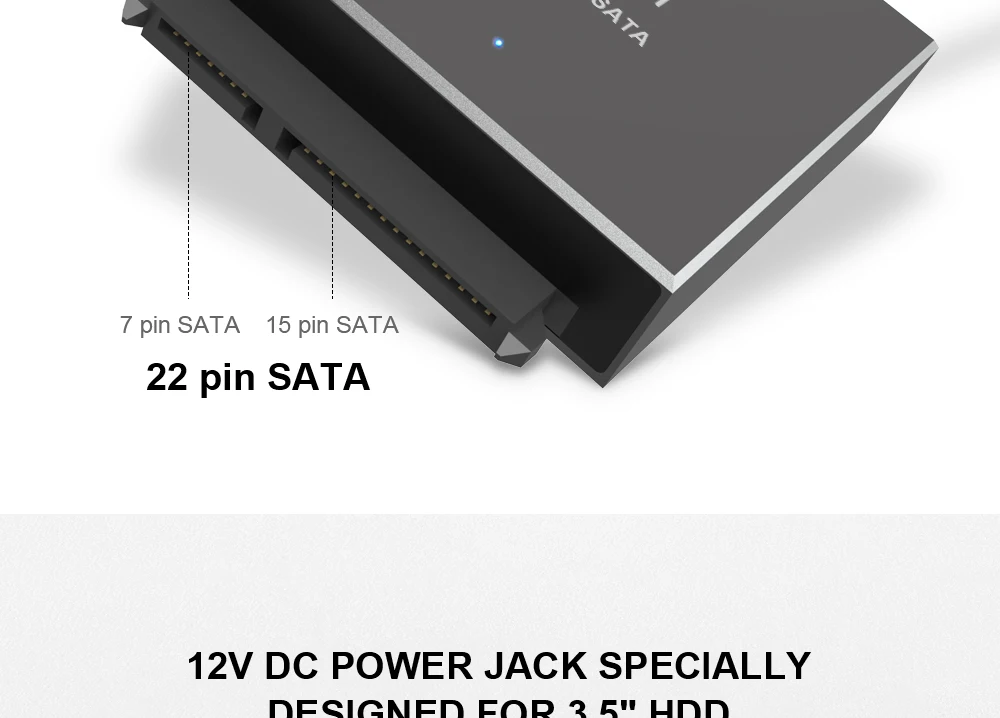 QGeeM SATA к USB адаптер USB 3,0 кабель к Sata конвертер для samsung Seagate WD 2,5 3,5 HDD SSD жесткий диск USB Sata адаптер