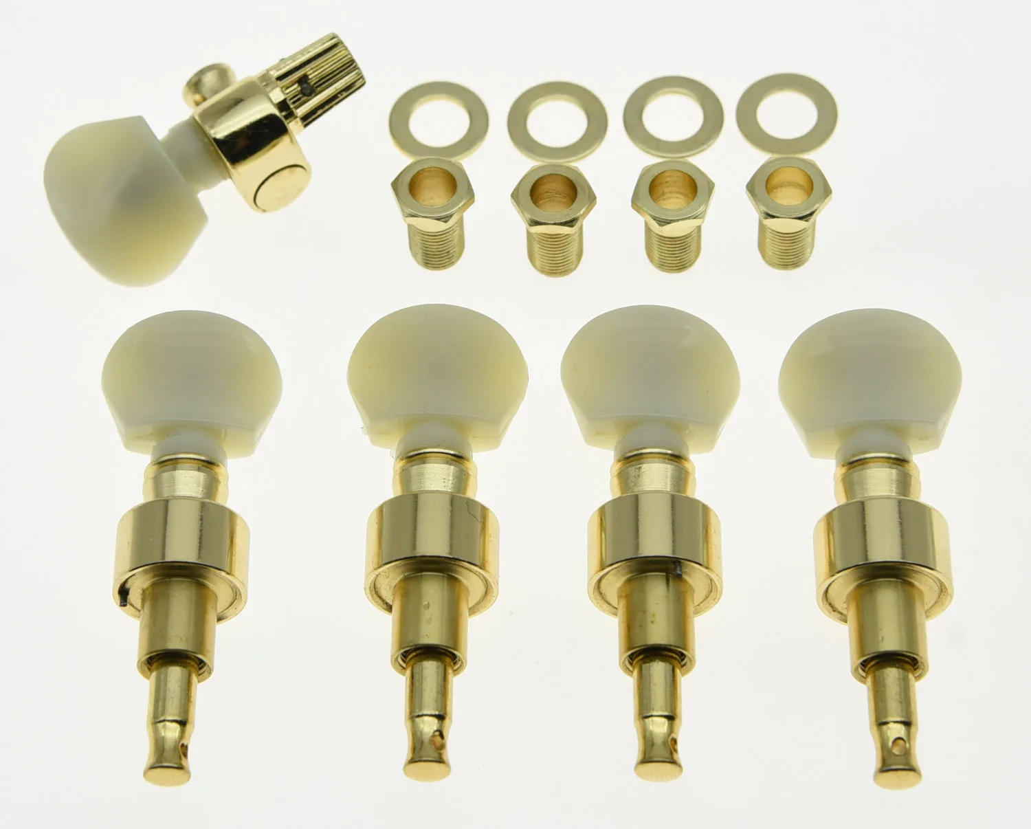 Gold w/ Ivory Buttons 5 String Banjo Geared Tuners Tuning Pegs Machine Heads цена Gold w/ Ivory Buttons 5 String Banjo Geared Tuners Tuning Pegs Machine Heads цены онлайн