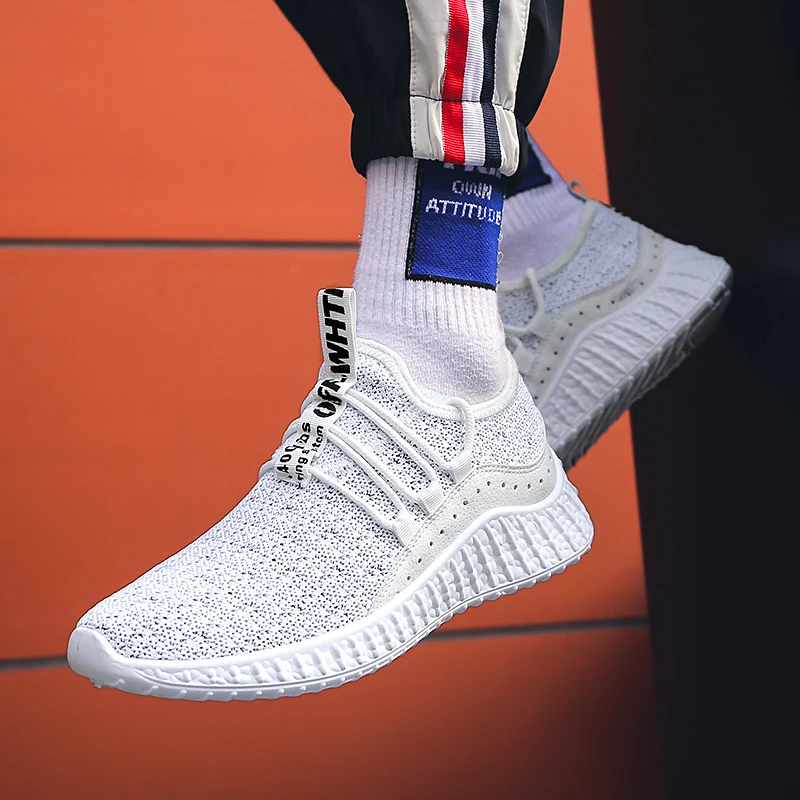 

2019 New Spring Fashion Non-Leather Casual Shoe Breathable Men Shoes Lace-up Casual Shoes Sneakers Zapatillas Hombre