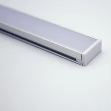 RA-1908; 1 м длинный светодиодный алюминиевый профиль(анодированный серебрянный цвет) с крышкой ПК; для flexibe или жесткий светодиодный полоски