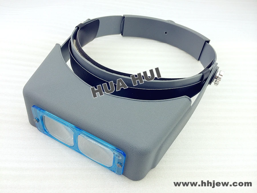 

Free shipping Double Lens Head-mounted Headband Reading Magnifier Head Wearing Magnifying Glass Loupe 4 Magnifications Glasses