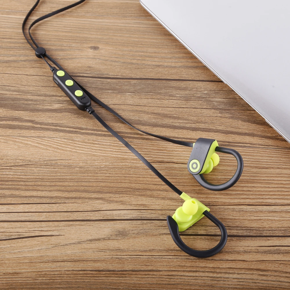 Модные BT 007 Беспроводной Спортивные наушники Bluetooth 4 2 ухо крюк гарнитуру Hands Free бас