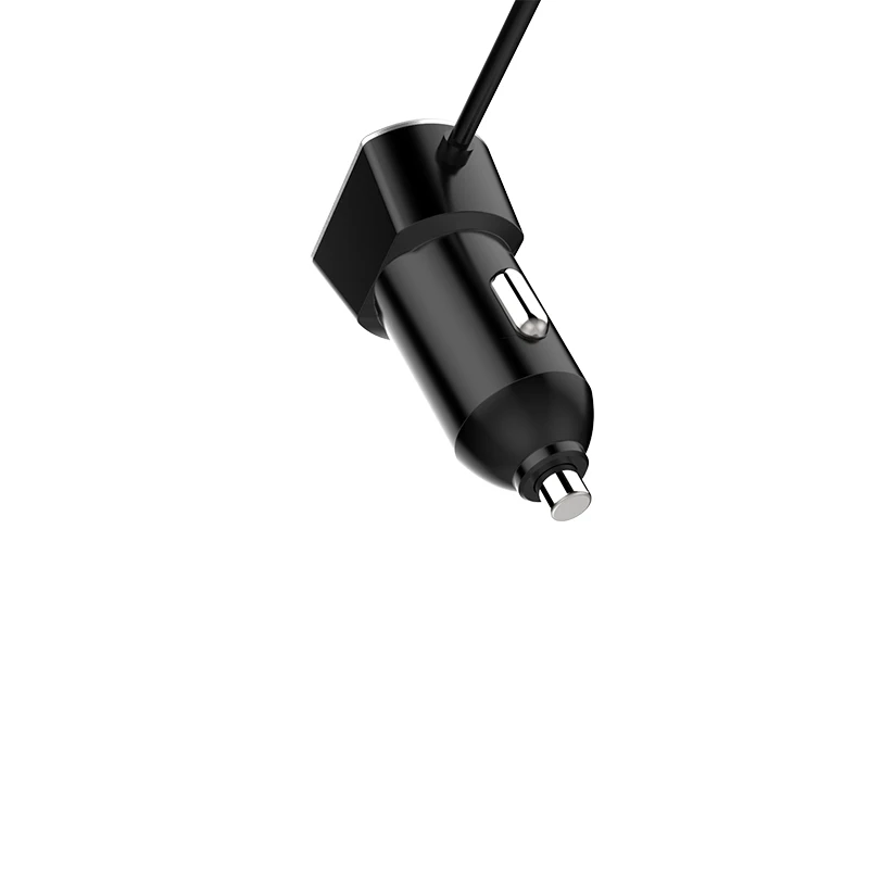 HEVXM Высокое качество 12 В/24 В 4.8A автомобильное зарядное устройство Dual USB в автомобиле type C USB зарядное устройство с проводом для Android или IOS