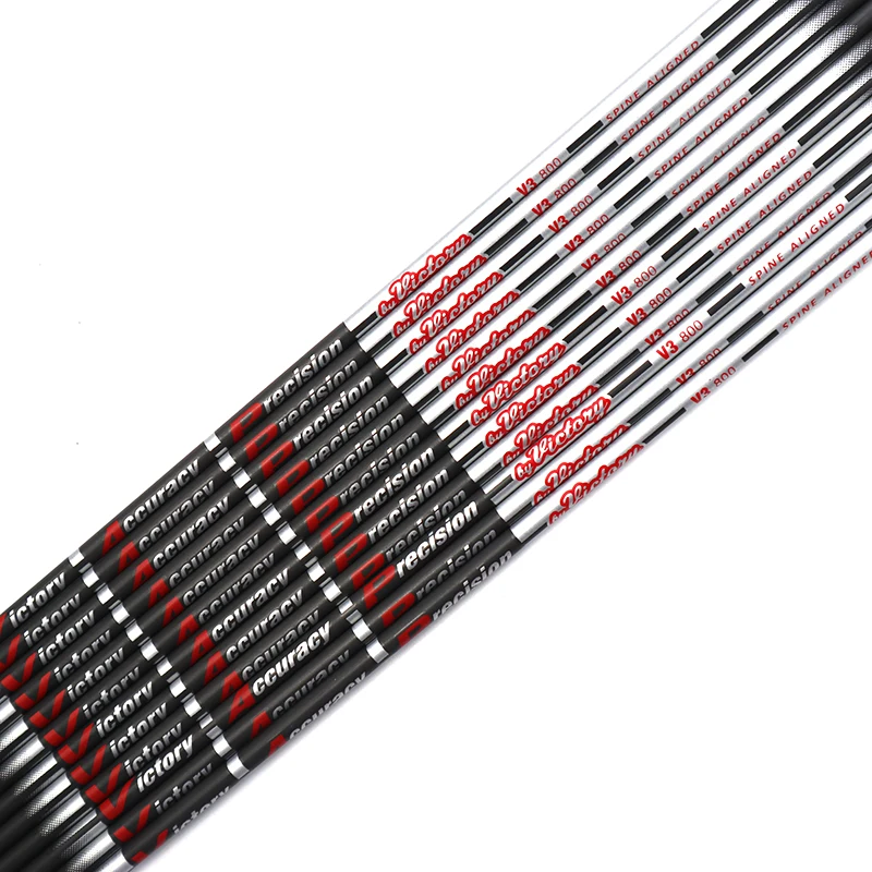 

12pcs Spine 700 / 800 / 900 Pure Carbon Arrow Shaft 30 Inch Inner Diameter 4.2mm For Recurve Bow