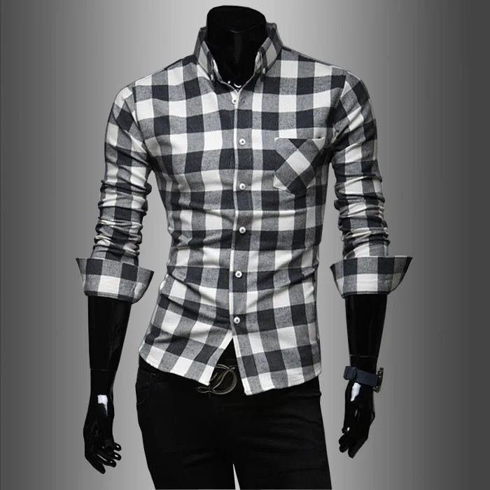 Super Non-Iron Shirts IDARBI Mens Long Sleeve Tailored Checkered Cuff Slim Fit Shirt. by IDARBI. $ $ 19 99 Prime. FREE Shipping on eligible orders. Some sizes/colors are Prime eligible. This Shirt Jacket Featuring Slim Fit,Long Sleeve,Plaid Checkered XI PENG Men's Casual Cotton Plaid Checkered Gingham Short Sleeve Dress Shirts. by XI PENG.