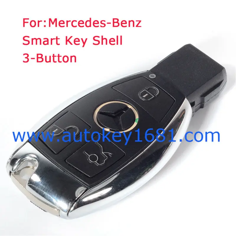 Оболочка для Smart ключа подходит для замены MERCEDES-BENZ в случае удаленности автомобиля брелок 3 кнопки(Fits: Mercedes-Benz