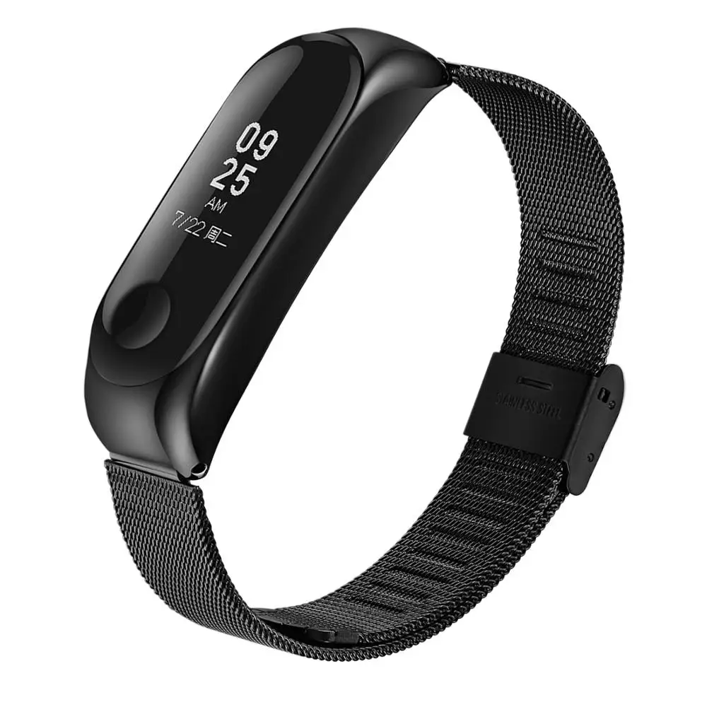 Металлический ремешок для mi band 3 на запястье Безвинтовой браслет из нержавеющей