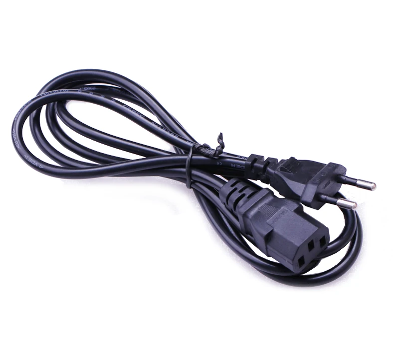 عالية الجودة 3 الشق شقة لنا الاتحاد الأوروبي التوصيل AC سلك كابل خط لأجهزة الكمبيوتر المحمول PC مصدر إمداد الطاقة محمول محول مقياس طابعة شاحن ا...