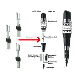 20 шт. вал передачи для Biotouch станок для мозаичной татуировки Постоянный макияж бровей аксессуары для татуировки