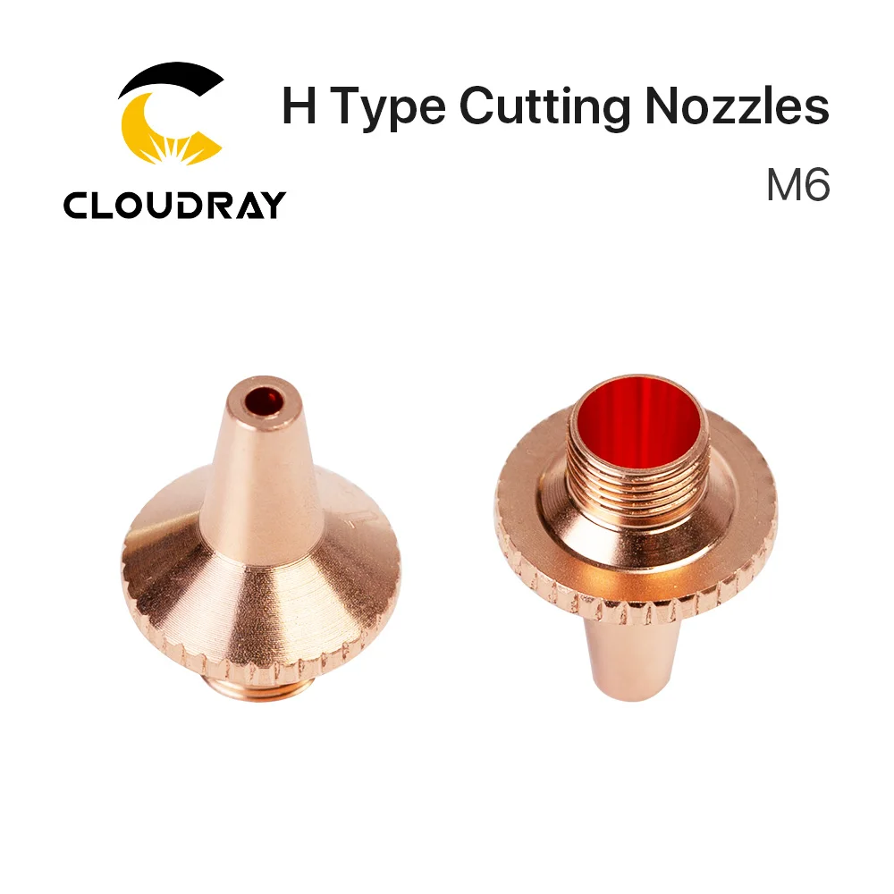 3D режущие сопла Cloudray типа H однослойные d11 5 H15.5 M6 Калибр 1 0 2 мм для OEM Precitec
