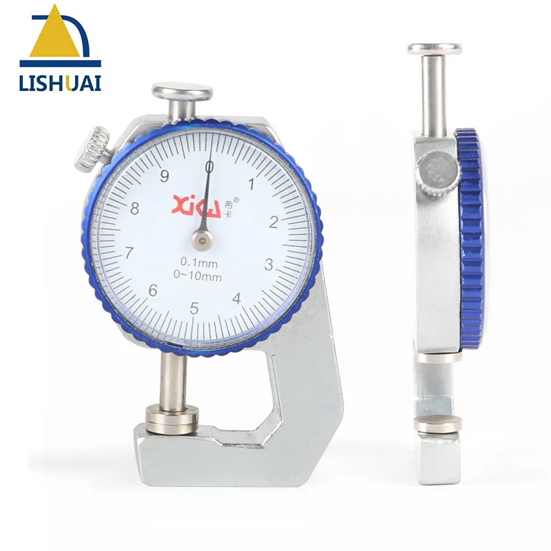 0 10mm 0 1mm dial thickness gauge flat head thickness measuring sheet metal gauge tool