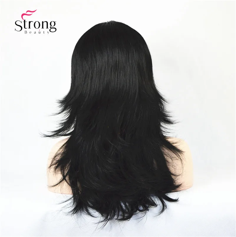 2862#1 Jet black full wig (2)