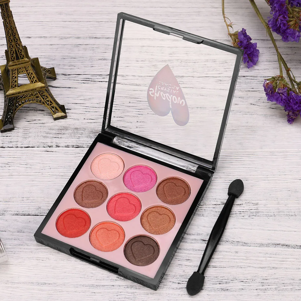 

9 Color Pearl Glitter Eye Shadow Powder Palette Matt Eyeshadow Cosmetic Matte Shimmer 5.13
