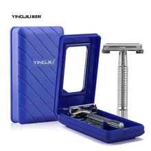 YingJiLi 2017 Durable men razor sharp old double-sided razor Screw manual razor manual razors Men care double-edge blade suits