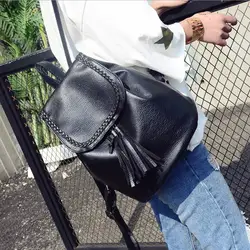 Сумки для женщин 2019 винтаж рюкзаки с кисточками ткачество обувь девочек школьная сумка Мягкий Рюкзак модная bolsa feminina
