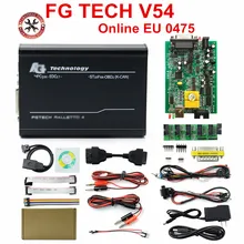 Nova chegada da ue 0475/0386 fgtech v54 galletto 4 completo chip suporte bdm completa função fg tech v54 auto ecu chip tuning