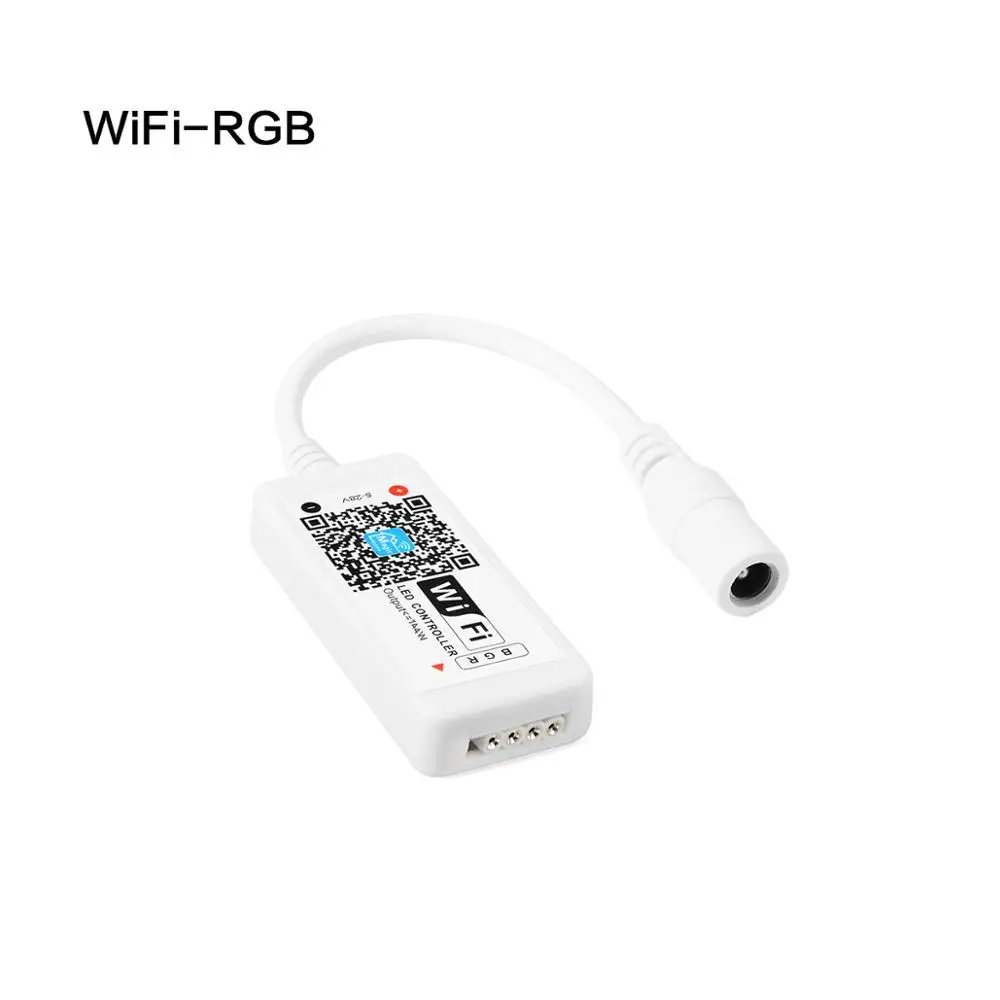 Водонепроницаемый 5 м RGB RGBW RGBWW wifi светодиодный светильник 5050 RGB лента диод Гибкая лампа wifi контроллер DC12V адаптер Комплект - Испускаемый цвет: WIFI RGB Controller