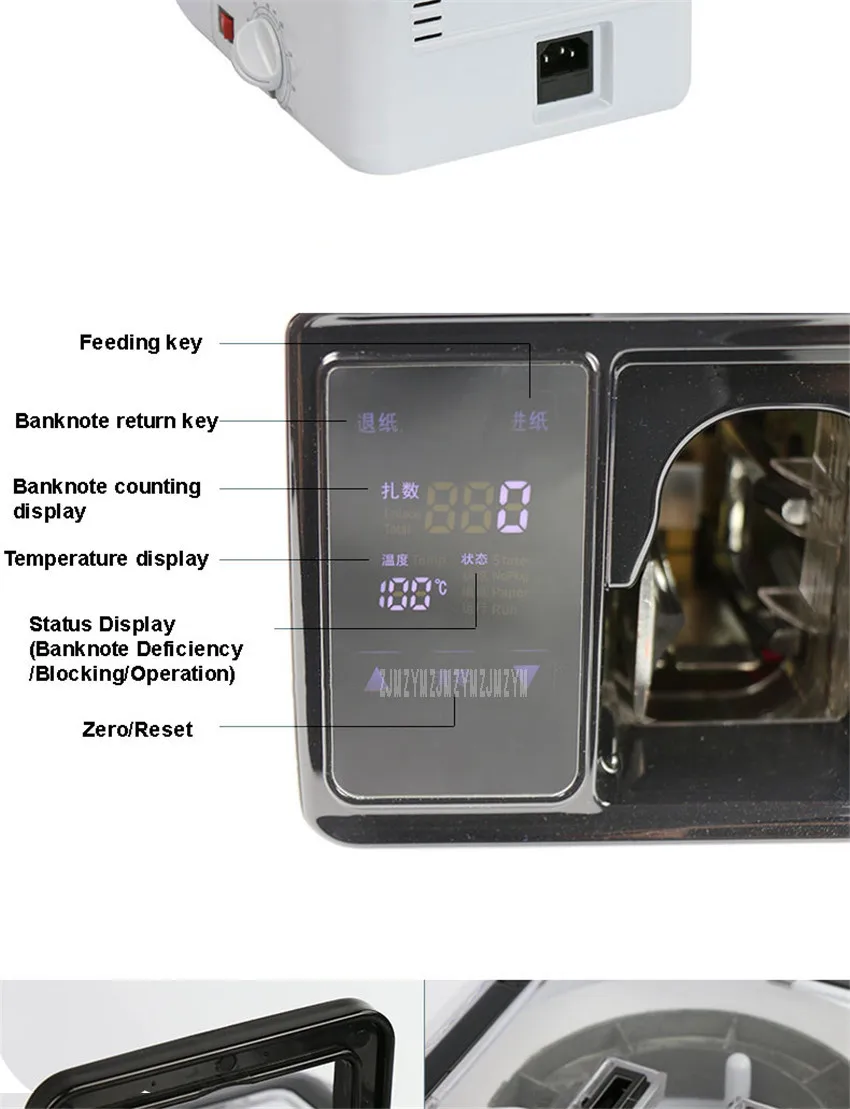 GD326 Портативный сенсорный ЖК-дисплей бумажная банкнота связывающая машина банкнот упаковщик банкнот машина для обвязки денег