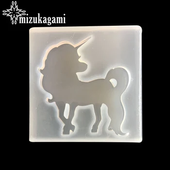 

1pcs UV Resin Jewelry Liquid Silicone Mold Charms Unicorn Horse Animal Resin Molds For DIY Intersperse Decorate Making Molds