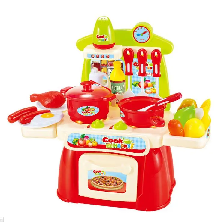 Electronic Sound and Light Simulation Kitchen Cooking Baby Girl Toys Children Play House Classic