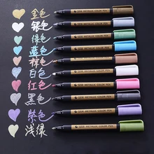 STA 10 цветов металлический художественный маркер ручка DIY граффити Скрапбукинг ремесла водостойкая масляная краска ручка для канцелярских принадлежностей школьные принадлежности