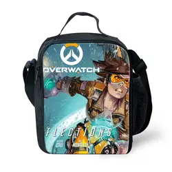 Думаю дети Термосумка для пищи Офисные Сумки Overwatch Priting для школьников Lunchbox сумка холодильник семья выходные Пикник