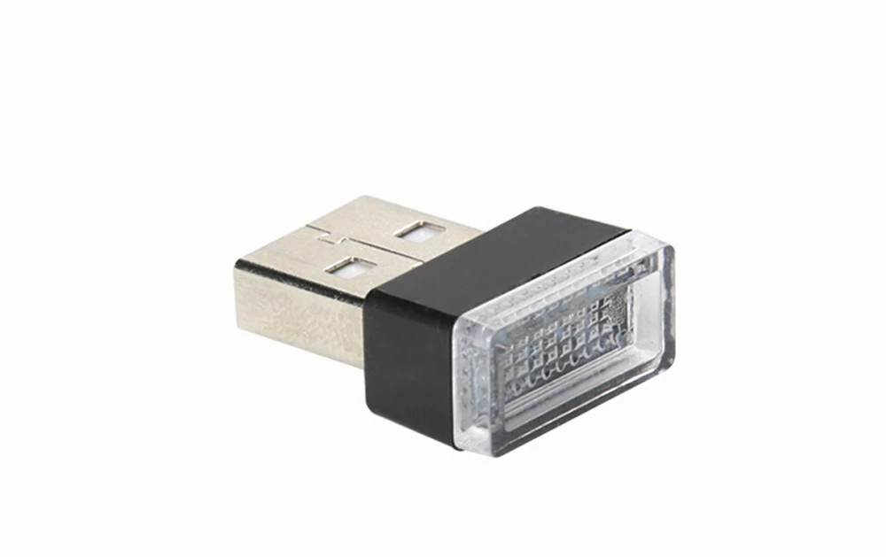 Car-Styling USB LED Atmosphere Lights Decorative Lamp for Peugeot RCZ 206 207 208 301 307 308 406 407 408 508 2008 3008-6008