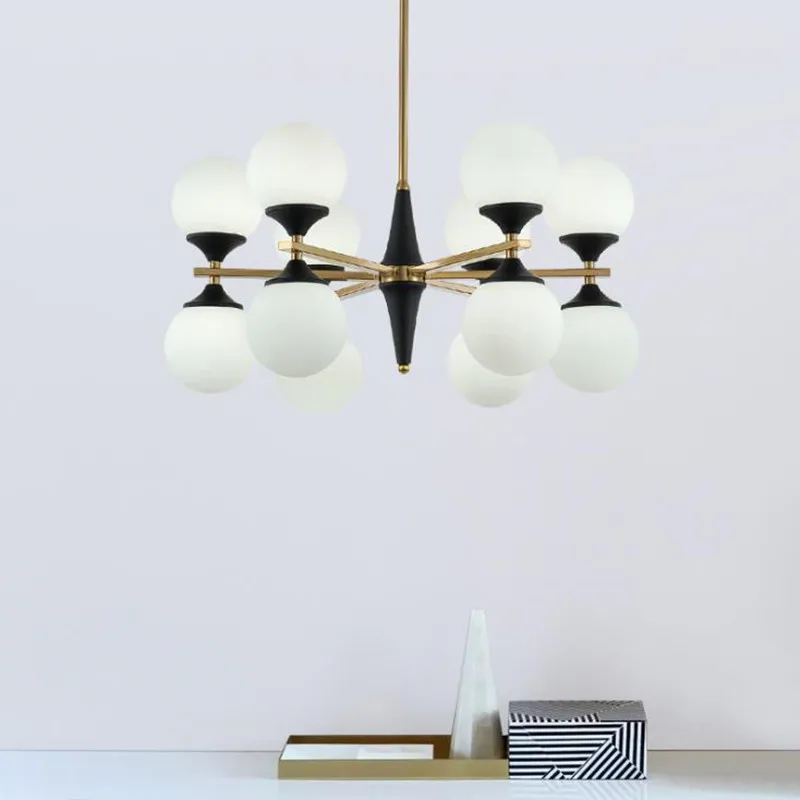 12 головок Lamparas Nordic Modern гостиная Hanglamp спальня LED подвесной светильник простой