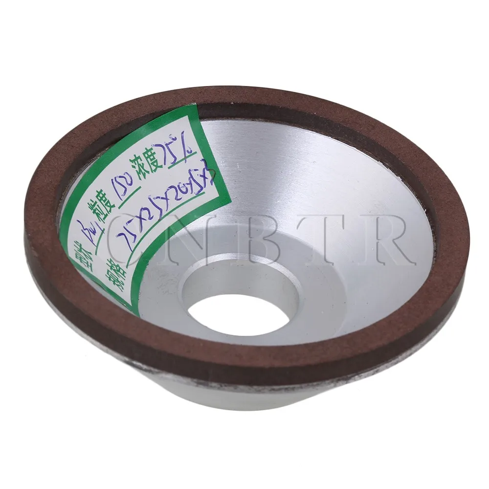 

CNBTR 150# Grit Diamond Resin Bowl Shape Grinding Wheel Grinder Cutter 7.5cm Outer Dia