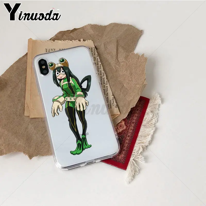 Yinuoda моя геройская академия OCHACO URARAKA Asui Tsuyu мягкий чехол для телефона из ТПУ iPhone Xr