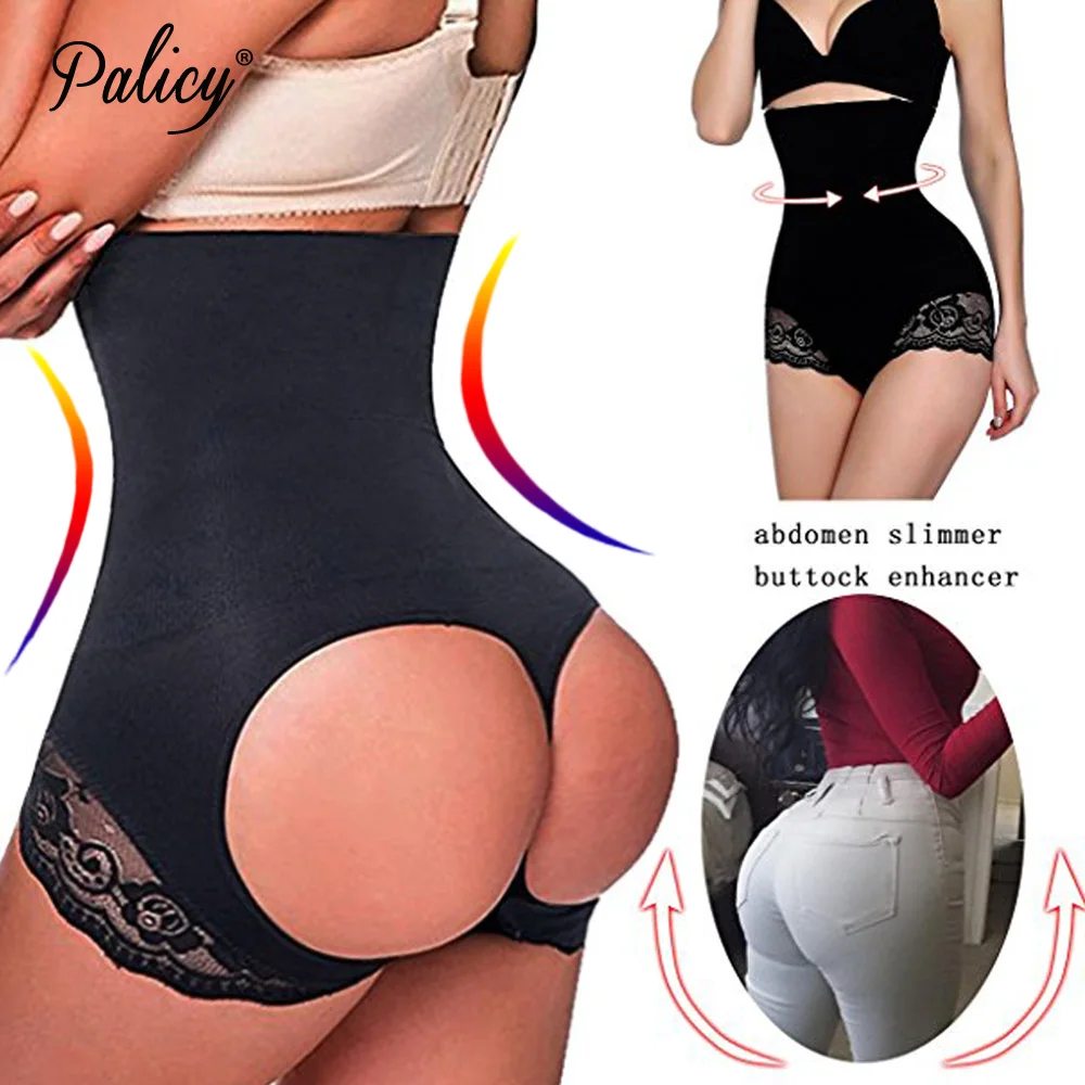 

Palicy Women's M-4XL Sexy Circle Open Butt Lifter Panty Shaper Seamless Invisible Tummy Control Bumbum Pant Booty Lift Underwear