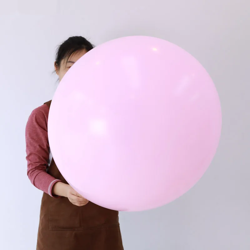 1 шт. 36 дюймов Большой размер Золотое конфетти латексный шар розовый шар взрослый свадебное украшение взрослые с днем рождения воздушные шары игрушки - Цвет: 36inch pink