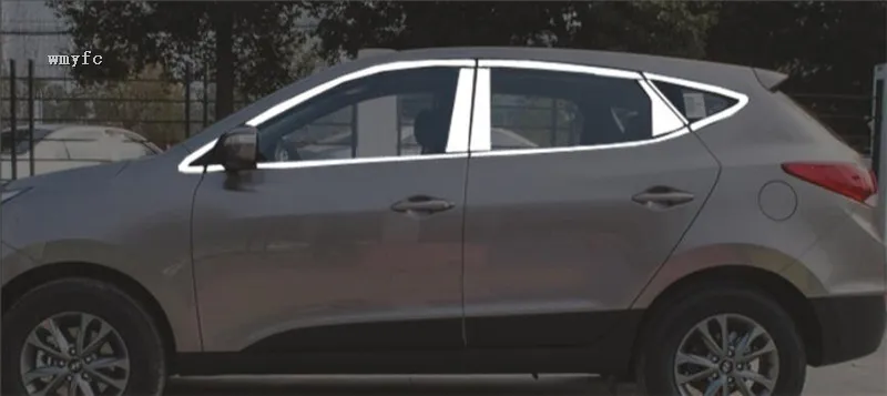 car styling stainless steel window trim modified modification refit exterior parts decoration decorative FOR Hyundai IX35 24pcs car styling stainless steel window trim modified modification refit exterior parts decoration decorative FOR Hyundai IX35 24pcs