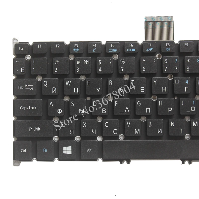 Новая русская клавиатура для acer Aspire V5-122 V5-122P V5-132 132 P V13 V3-371 E11 E3-112 E3-111 RU Клавиатура ноутбука без подсветки сзади