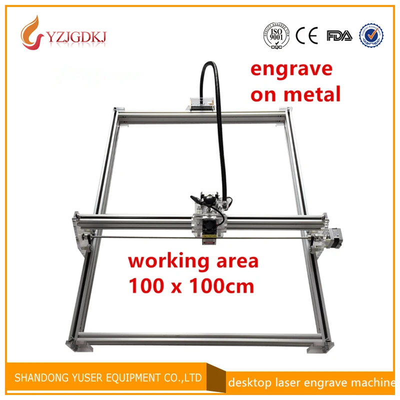 15000 мВт мини настольный DIY Лазерный гравировальный станок для резки лазерный гравировальный станок с ЧПУ для печати изображения 100*100 см большой рабочей зоны 15 Вт