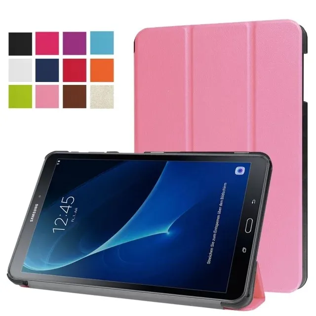 Для samsung Galaxy Tab 10,1 Smart Cover тонкая магнитная подставка кожаный флип чехол с сна T580 T585