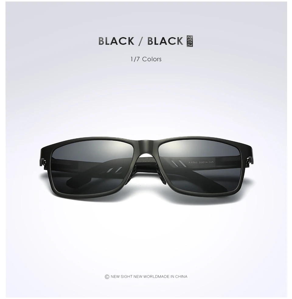 Gysnail Для Мужчин's Солнцезащитные очки для женщин Алюминий квадратный магний поляризованные зеркало классический Защита от солнца Очки