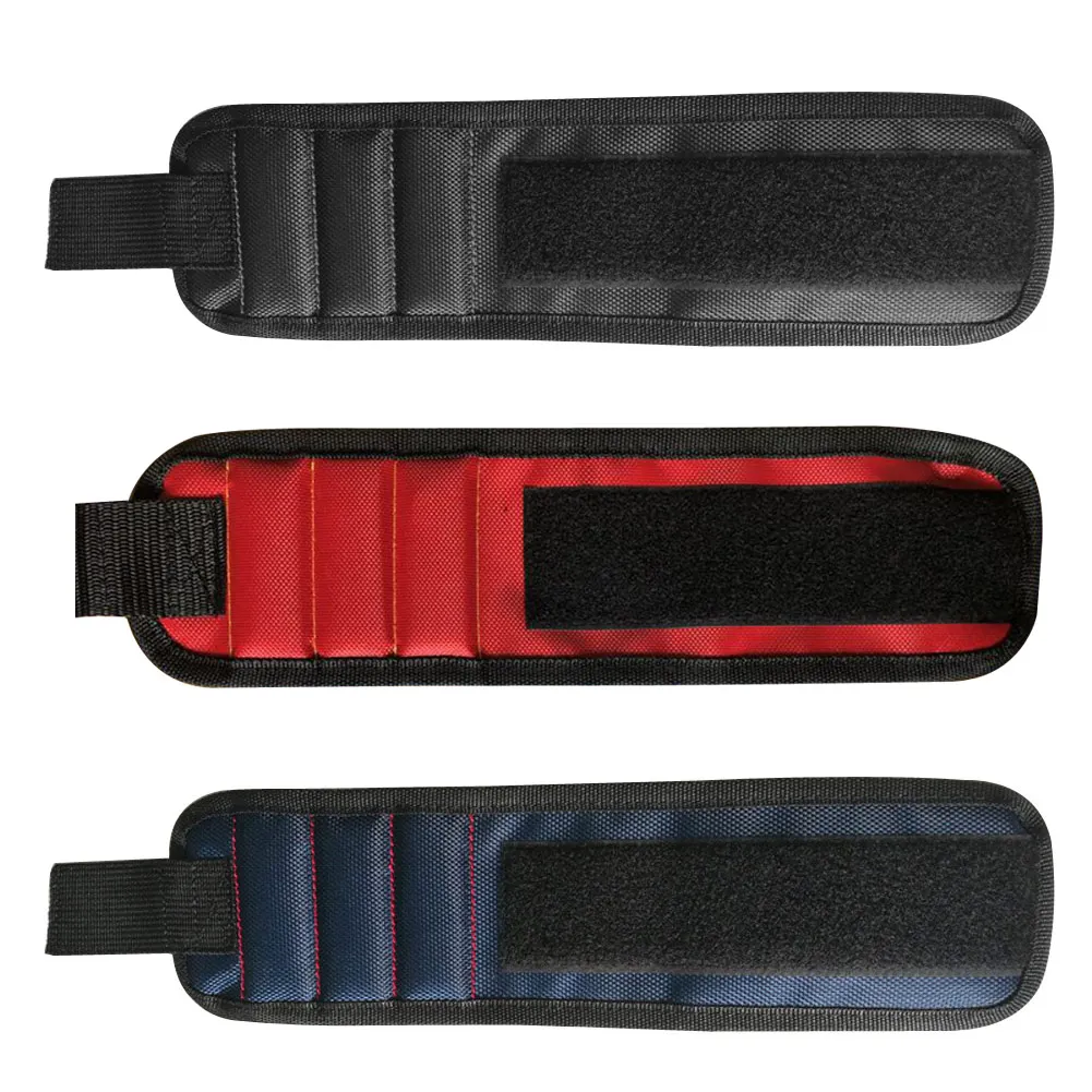 

Adjustable Polyester Magnetic Wristband Strong Magnets Portable Bag Electrician Tool Bag Screws Drill Holder Repair Tool Belt