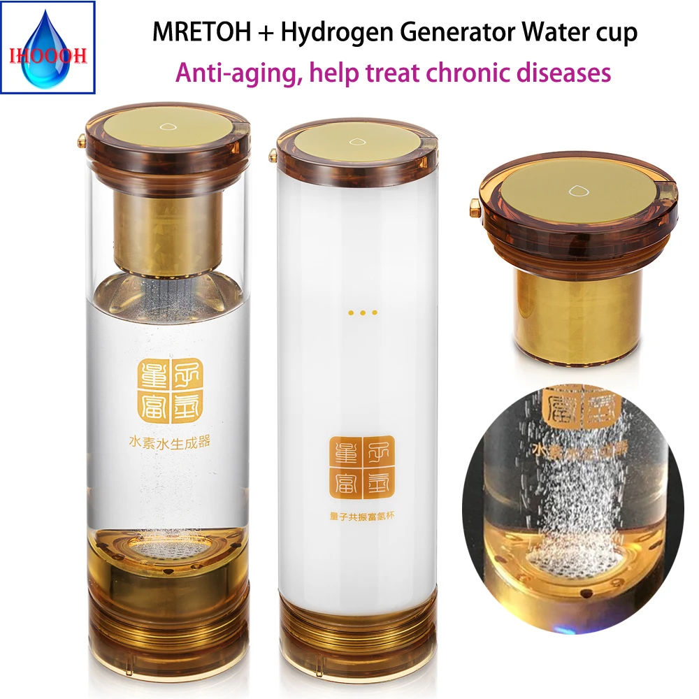 

Hydrogen and oxygen separation MRETOH+ Hydrogen Rich Generator Water Ionizer Seperate Use bottle cup H2 water generator